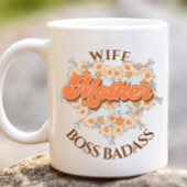 Retro Funny Ehefrau Mutter Boss Badass Mother Day Jumbo-Tasse