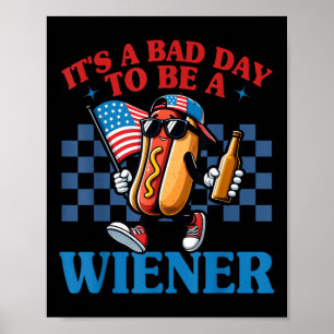 Retro Funny es ein schlechter Tag, um eine Dackel Poster