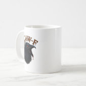 Retro Funny F Caw F Crow and Bird Moon Kaffeetasse (Vorderseite Links)
