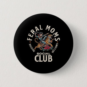 Retro Funny Ferry Mamas Splash & Spa Tamaro Button