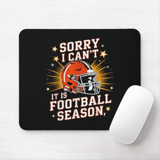 Retro Funny Game Day Sorry I Can't It Is Football Mousepad (Mit Mouse)
