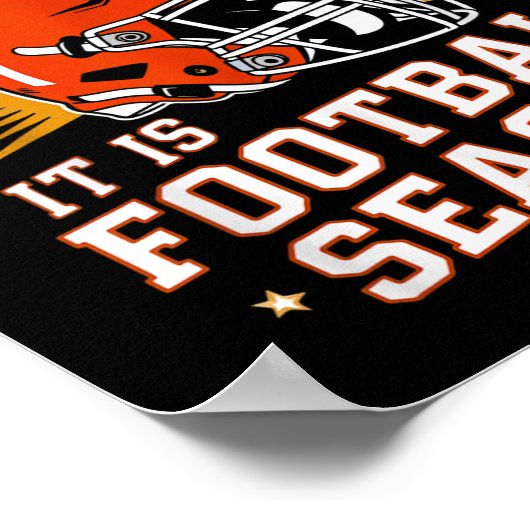 Retro Funny Game Day Sorry I Can't It Is Football  Poster (Ecke)