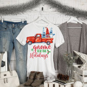 Retro Funny Gnome für Weihnachten im Urlaub T-Shirt