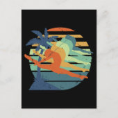 Retro Funny Gymnastic Women Acrobatic Sports Lover Postkarte (Vorderseite)