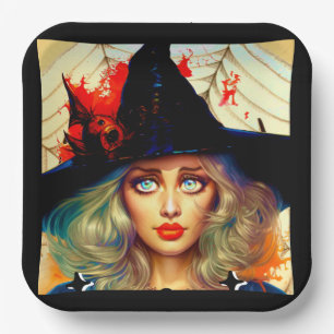 Retro Funny Halloween Cards Pappteller