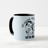 Retro Funny Happy Betrunkene Tasse (Vorderseite Links)