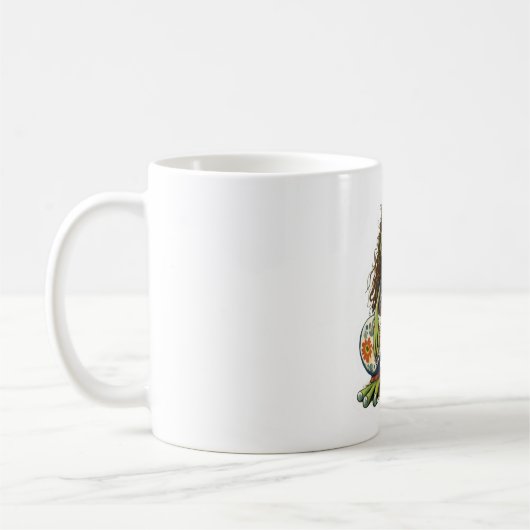 Retro Funny Hippie Frog Weber Glass Piano Kaffeetasse (Links)