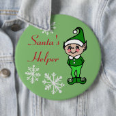 Retro Funny Holiday Weihnachten Elf Button Button (Beispiel)