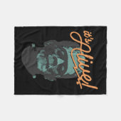 Retro Funny It's Alive Frankenstein Monster Spooky Fleecedecke (Vorderseite (Horizontal))