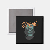 Retro Funny It's Alive Frankenstein Monster Spooky Magnet (Vorderseite/Rückseite)