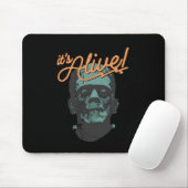 Retro Funny It's Alive Frankenstein Monster Spooky Mousepad (Mit Mouse)