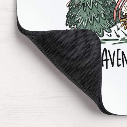 Retro Funny Let Heaven And Nature Sing Nes Tree Ch Mousepad (Ecke)