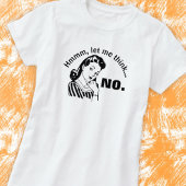 Retro Funny No Basic T - Shirt