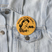 Retro Funny No Button (Beispiel)