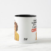 Retro Funny No Inspiration Kaffee Tasse (Zentrum)