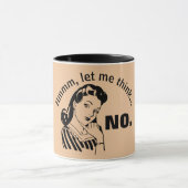Retro Funny No Tasse (Zentrum)