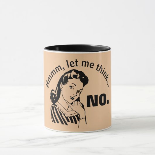 Retro Funny No Tasse (Zentrum)