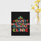 Retro Funny Nurse Jolliest Bunch Of Healthcare Wor Karte (Gelbe Blume)