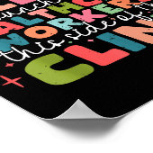 Retro Funny Nurse Jolliest Bunch Of Healthcare Wor Poster (Ecke)