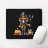 Retro Funny Nutcracker And Pumkins Hallothanksmas Mousepad (Mit Mouse)