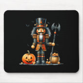 Retro Funny Nutcracker And Pumkins Hallothanksmas Mousepad (Vorne)