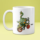 Retro Funny Octopus Drinks Kaffeetasse