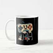 Retro Funny Old Gamer 80s 90s Clic Video Game Humo Kaffeetasse (Links)