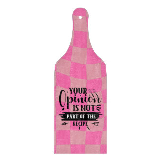 Retro Funny Pink Kitchen Sprichwort Schneidebrett