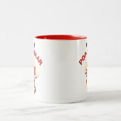 Retro Funny Popcorn Spaß-Geschenk für Freunde Zweifarbige Tasse (Mittel)