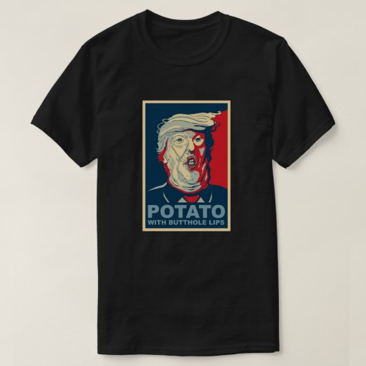 Retro Funny Potato Pop Art T-Shirt (Design vorne)