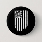 Retro Funny Qr Trump Tanzcode Button (Vorderseite)