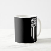Retro Funny Qr Trump Tanzcode Kaffeetasse (VorderseiteRechts)