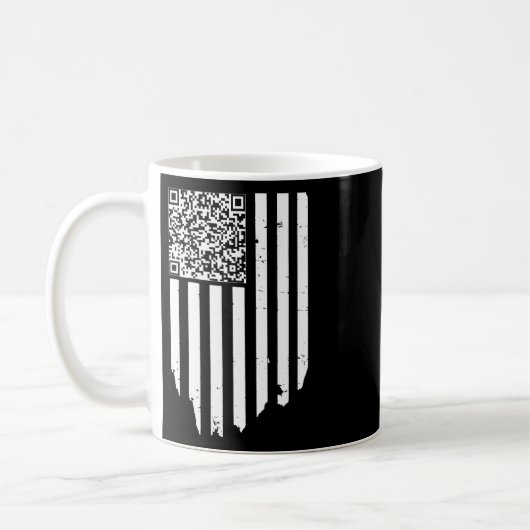 Retro Funny Qr Trump Tanzcode Kaffeetasse (Links)