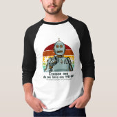 Retro funny robot needs oiling T-Shirt (Vorderseite)
