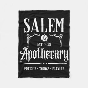 Retro Funny Salem Hexe Machusetts Apothecary Hall Fleecedecke