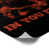 Retro Funny Santa Clause I Don't Believe In You Ei Poster (Ecke)