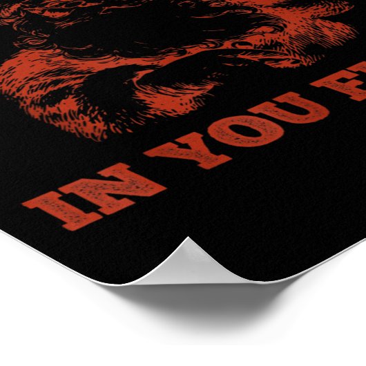 Retro Funny Santa Clause I Don't Believe In You Ei Poster (Ecke)