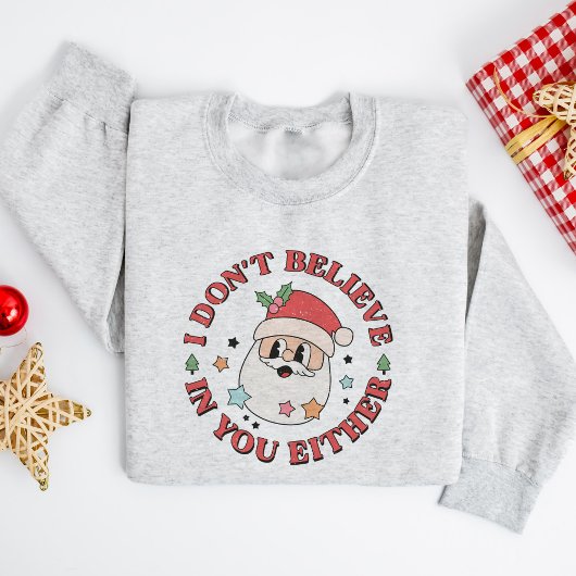 Retro Funny Santa Sprichwort Sweatshirt
