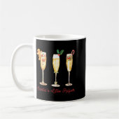 Retro Funny Santa's Little Helper Martini Merry Ch Kaffeetasse (Links)