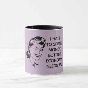 Retro Funny Shopping Tasse