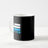 Retro Funny Single Vater bei der Bewerbung Kaffeetasse (Vorderseite Links)