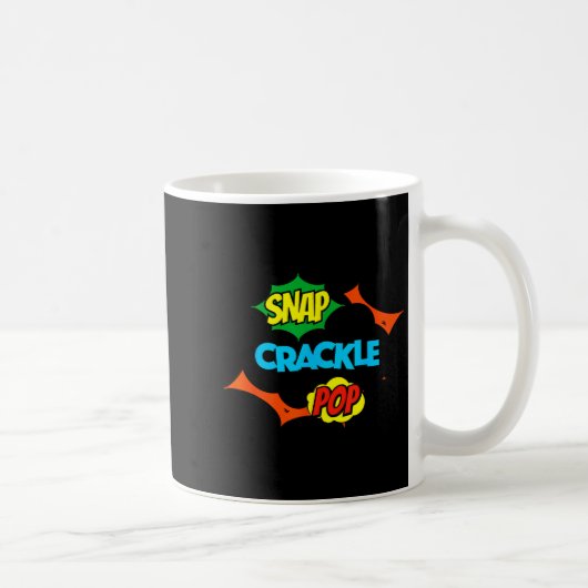 Retro Funny Snap Crackle P Quote Relax Meme Game  Kaffeetasse (Rechts)
