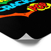 Retro Funny Snap Crackle P Quote Relax Meme Game  Poster (Ecke)