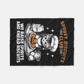 Retro Funny Spooky Biscuits Club Frische Pasta mac Fleecedecke (Vorderseite (Horizontal))