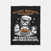 Retro Funny Spooky Biscuits Club Frische Pasta mac Fleecedecke (Vorderseite)
