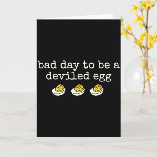 Retro Funny Thanksgiving Dinner Bad Day To Be A De Karte (Gelbe Blume)