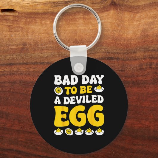 Retro Funny Thanksgiving Dinner Bad Day To Be A De Schlüsselanhänger (Vorderseite)