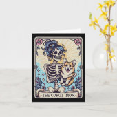 Retro Funny The Corgi Mama Tarot Card Skeletthalle Karte (Gelbe Blume)
