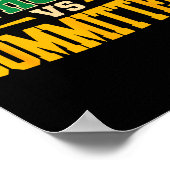 Retro Funny Trendy Sarcastic Saying Catholics Vs C Poster (Ecke)