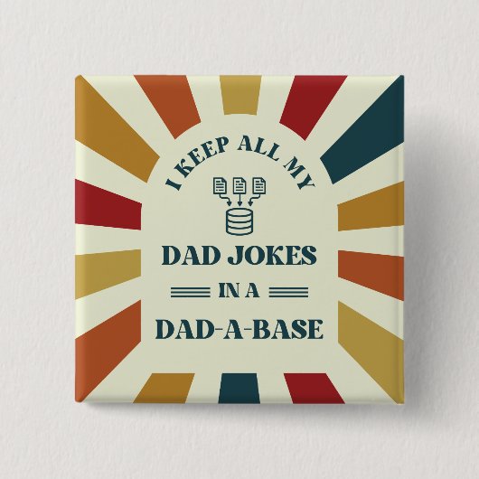 Retro Funny Vater Jokes Fathers Tagesgeschenk für Button (Vorderseite)